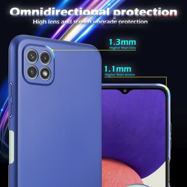 Deksel Samsung Galaxy A22 5G Case Cover (blå)