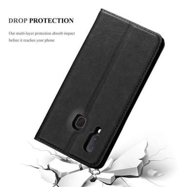 Samsung Galaxy A40 lommebokdeksel case (svart)