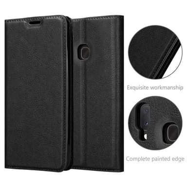 Samsung Galaxy A40 lommebokdeksel case (svart)