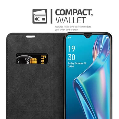 Oppo A12 lommebokdeksel case (brun)