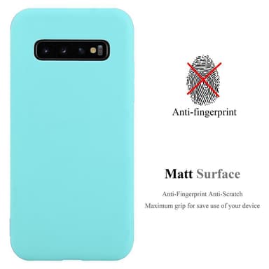 Deksel Samsung Galaxy S10 4G Silikon cover (blå)