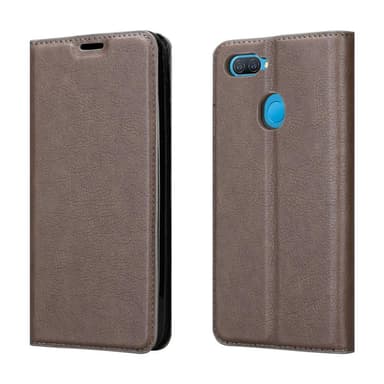 Oppo A12 lommebokdeksel case (brun)