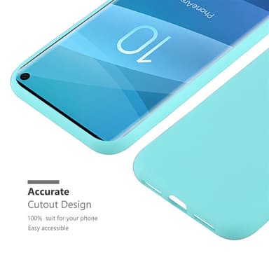 Deksel Samsung Galaxy S10 4G Silikon cover (blå)