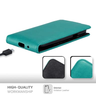 Samsung Galaxy S4 MINI deksel flip cover (turkis)