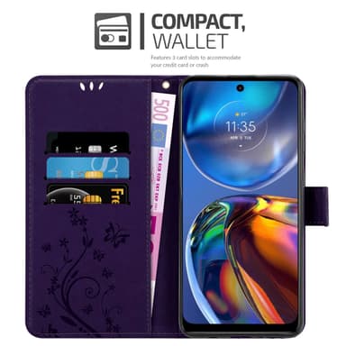 Motorola MOTO E32 4G / E32S lommebokdeksel Blomster