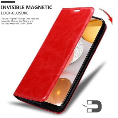Samsung Galaxy A42 4G lommebokdeksel case (rød)