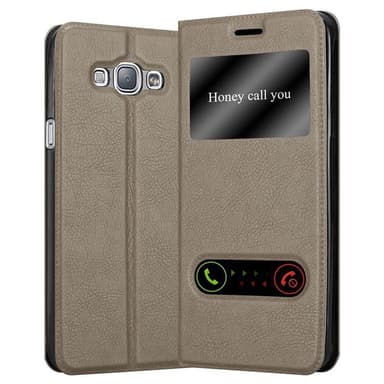 Samsung Galaxy A8 2015 lommebokdeksel cover (brun)