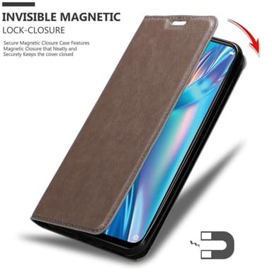 Oppo A12 lommebokdeksel case (brun)