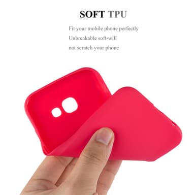 Deksel Samsung Galaxy A7 2017 Silikon cover (rød)