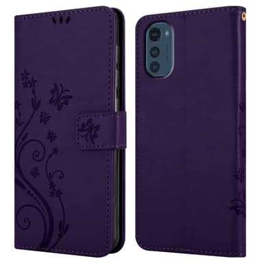 Motorola MOTO E32 4G / E32S lommebokdeksel Blomster