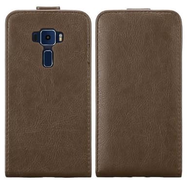 Asus ZenFone 3 (5.2 tomme) deksel flip cover (brun)