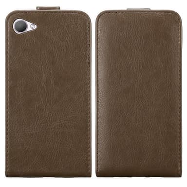 HTC Desire 12 deksel flip cover (brun)
