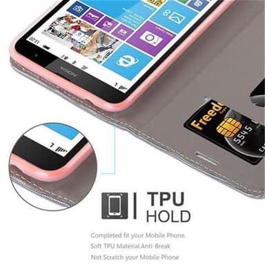 Nokia Lumia 1320 lommebokdeksel etui (grå)