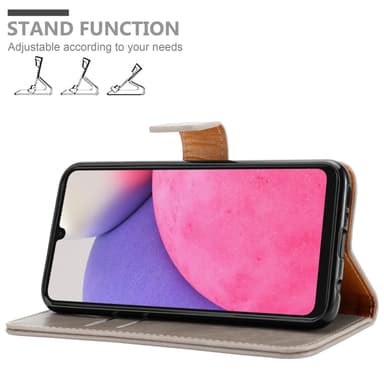 Samsung Galaxy A33 5G lommebokdeksel etui (brun)