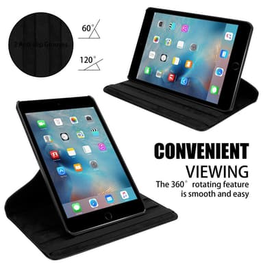 iPad 2 / 3 / 4 deksel til nettbrett (svart)