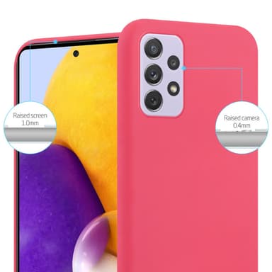 Deksel Samsung Galaxy A73 5G Silikon cover (rød)