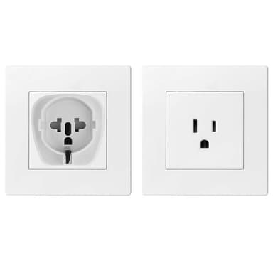 4x Socket Adapter Reise Plug Converter (type b til eu)