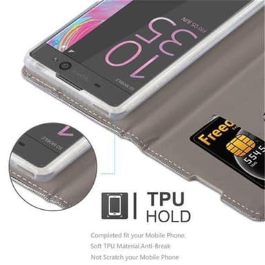 Sony Xperia XA lommebokdeksel etui (grå)