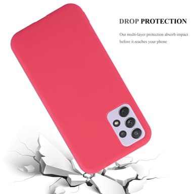 Deksel Samsung Galaxy A73 5G Silikon cover (rød)
