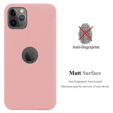 Deksel iPhone 11 PRO MAX Silikon cover (rosa)