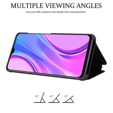 Xiaomi RedMi 9 lommebokdeksel etui (svart)