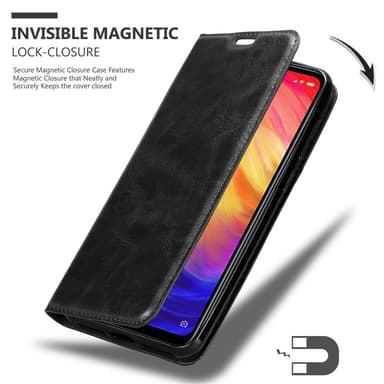 Xiaomi RedMi NOTE 7 lommebokdeksel case (svart)