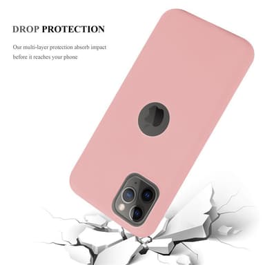 Deksel iPhone 11 PRO MAX Silikon cover (rosa)