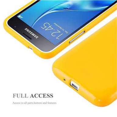 Samsung Galaxy J1 2015 Deksel Case Cover (gul)