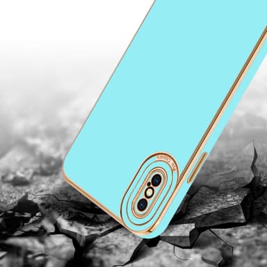 iPhone X / XS silikondeksel cover (turkis)