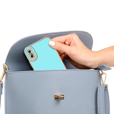 iPhone X / XS silikondeksel cover (turkis)