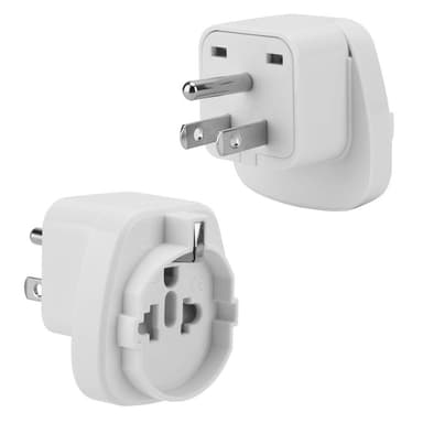 4x Socket Adapter Reise Plug Converter (type b til eu)