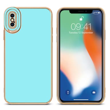iPhone X / XS silikondeksel cover (turkis)