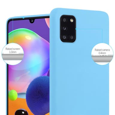 Deksel Samsung Galaxy A31 Silikon cover (blå)