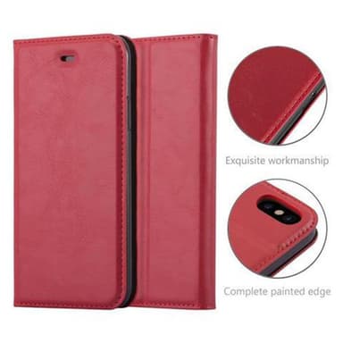 iPhone X / XS lommebokdeksel case (rød)