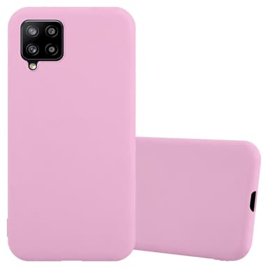 Deksel Samsung Galaxy A42 4G Silikon cover (rosa)