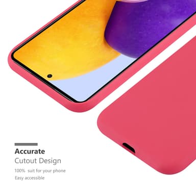 Deksel Samsung Galaxy A73 5G Silikon cover (rød)