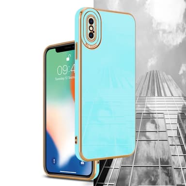 iPhone X / XS silikondeksel cover (turkis)