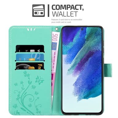 Samsung Galaxy S22 PLUS lommebokdeksel Blomster