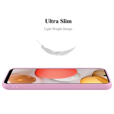 Deksel Samsung Galaxy A42 4G Silikon cover (rosa)