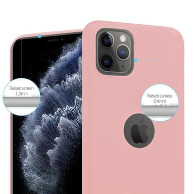 Deksel iPhone 11 PRO MAX Silikon cover (rosa)