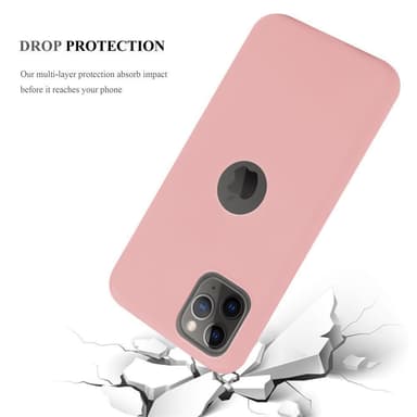 Deksel iPhone 11 PRO MAX Silikon cover (rosa)