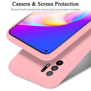 Oppo A94 5G silikondeksel case (rosa)