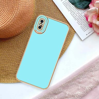 iPhone X / XS silikondeksel cover (turkis)