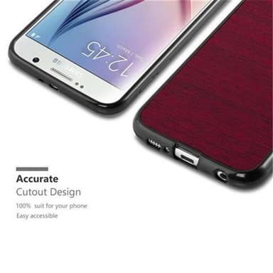 Samsung Galaxy S6 Deksel Case Cover (rød)