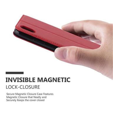 iPhone X / XS lommebokdeksel case (rød)