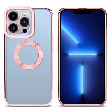 iPhone 13 PRO silikondeksel Krom case (gjennomsiktig)
