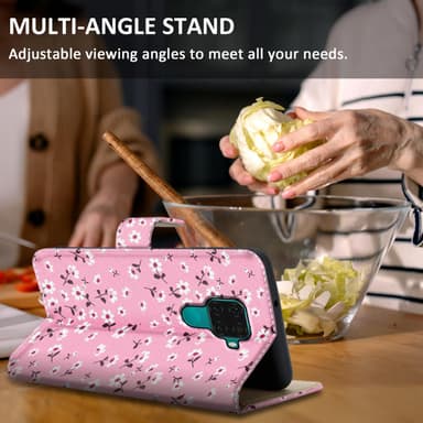 Huawei MATE 30 LITE lommebokdeksel etui (rosa)