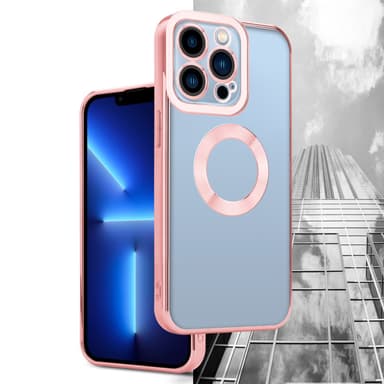 iPhone 13 PRO silikondeksel Krom case (gjennomsiktig)