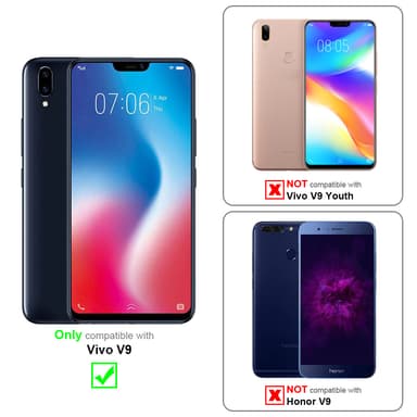 Vivo V9 Skjermbeskytter Skärmskydd (svart)