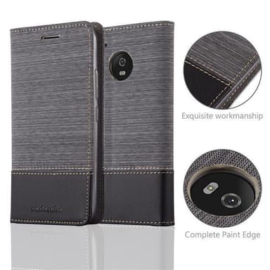 Motorola MOTO G5 PLUS lommebokdeksel etui (grå)